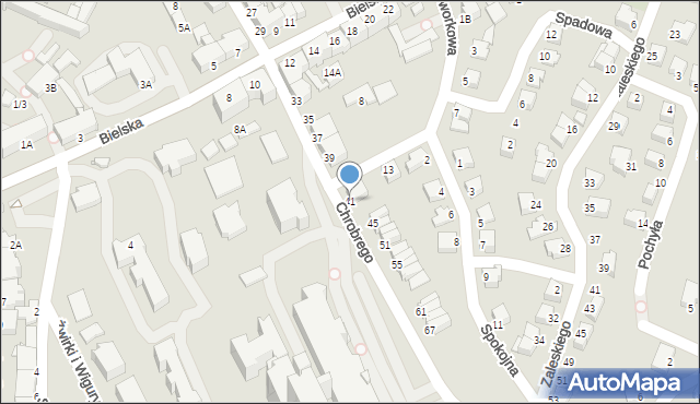 Cieszyn, Króla Bolesława Chrobrego, 41, mapa Cieszyna