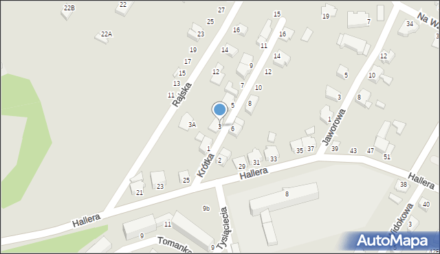 Cieszyn, Krótka, 3, mapa Cieszyna