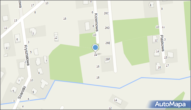 Cisie, Krzemowa, 14, mapa Cisie