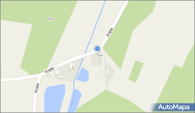 Ciszkowo, Kręta, 2, mapa Ciszkowo