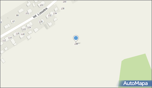 Czajowice, Króla Władysława Łokietka, 136, mapa Czajowice