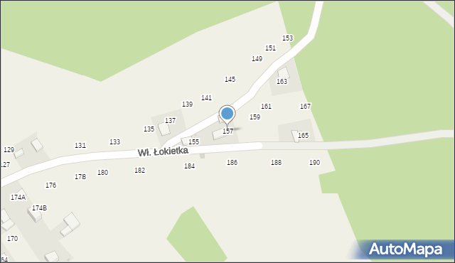 Czajowice, Króla Władysława Łokietka, 157, mapa Czajowice