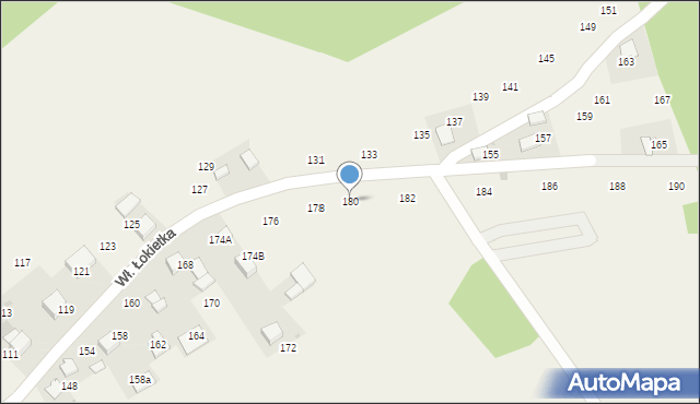 Czajowice, Króla Władysława Łokietka, 180, mapa Czajowice