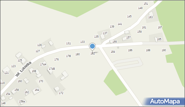 Czajowice, Króla Władysława Łokietka, 182, mapa Czajowice