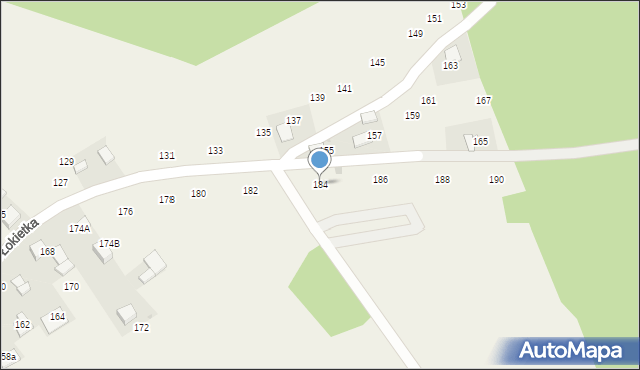 Czajowice, Króla Władysława Łokietka, 184, mapa Czajowice