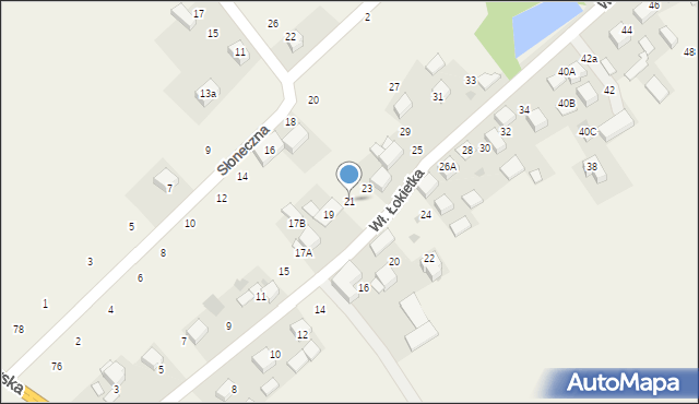 Czajowice, Króla Władysława Łokietka, 21, mapa Czajowice