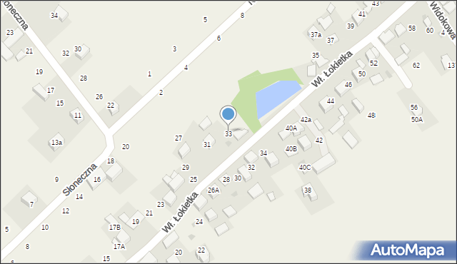 Czajowice, Króla Władysława Łokietka, 33, mapa Czajowice
