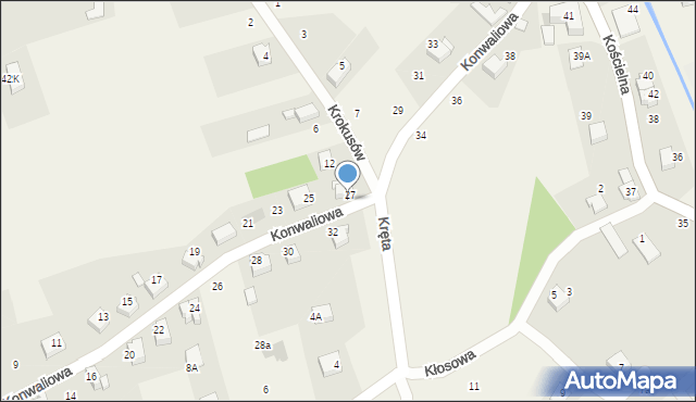 Czaniec, Krokusów, 10, mapa Czaniec