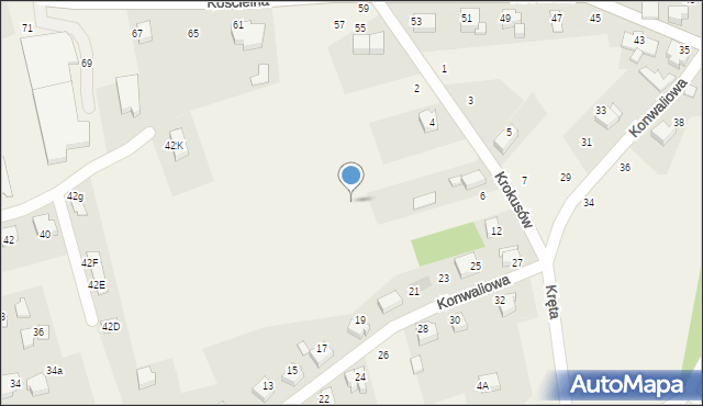 Czaniec, Krokusów, 6a, mapa Czaniec