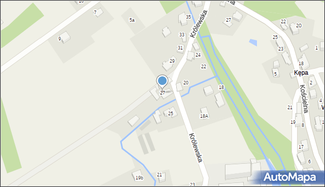 Czaniec, Królewska, 27, mapa Czaniec