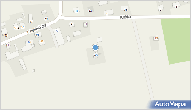 Czarże, Krótka, 4A, mapa Czarże
