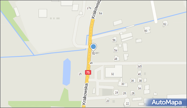 Czchów, Krakowska, 52, mapa Czchów