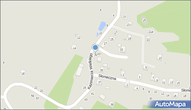 Czchów, Króla Kazimierza Wielkiego, 31, mapa Czchów