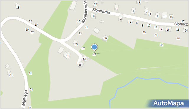 Czchów, Króla Kazimierza Wielkiego, 49, mapa Czchów