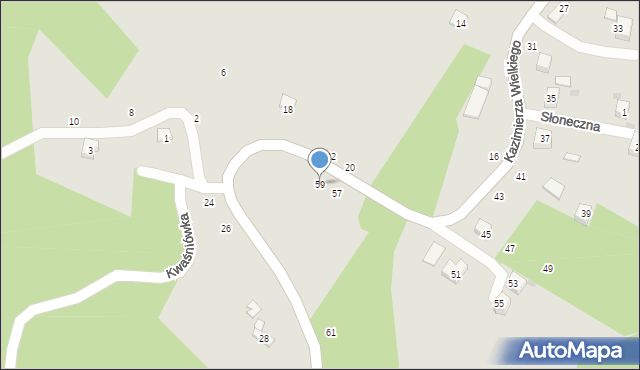 Czchów, Króla Kazimierza Wielkiego, 59, mapa Czchów