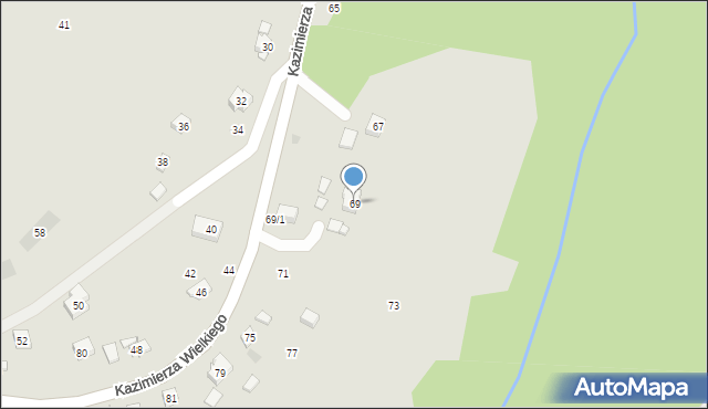 Czchów, Króla Kazimierza Wielkiego, 69, mapa Czchów
