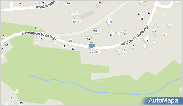 Czchów, Króla Kazimierza Wielkiego, 87, mapa Czchów