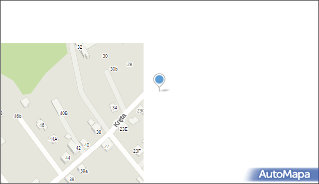 Czechowice-Dziedzice, Kręta, 23a, mapa Czechowic-Dziedzic