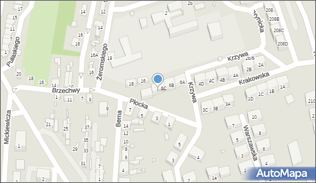 Czeladź, Krakowska, 6D, mapa Czeladź