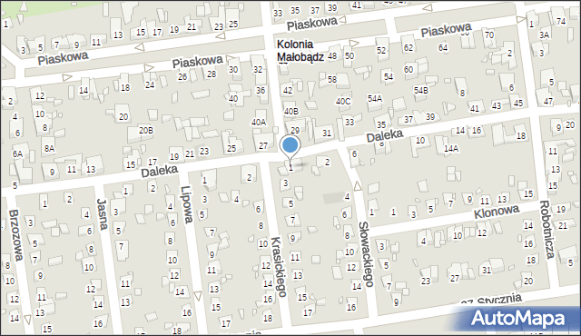 Czeladź, Krasickiego Ignacego, bp., 1, mapa Czeladź