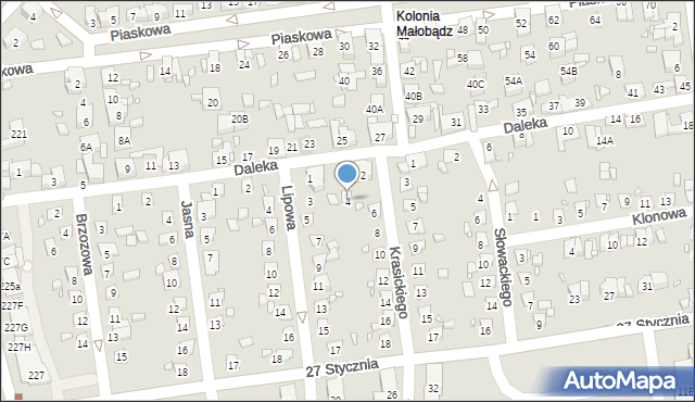 Czeladź, Krasickiego Ignacego, bp., 4, mapa Czeladź