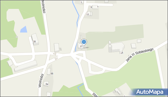 Czernica, Króla Jana III Sobieskiego, 13/1, mapa Czernica