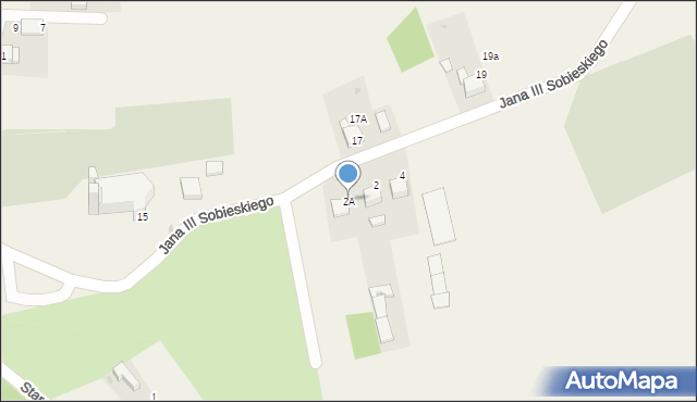 Czernica, Króla Jana III Sobieskiego, 2A, mapa Czernica