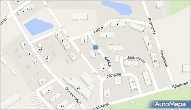 Czernin, Krótka, 2, mapa Czernin