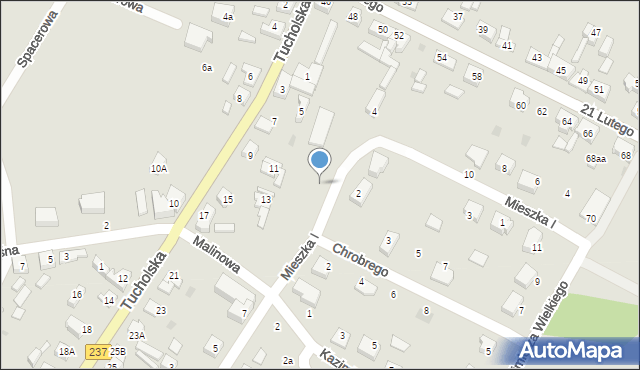 Czersk, Króla Władysława Łokietka, 13, mapa Czersk