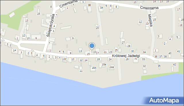 Czerwińsk nad Wisłą, Królowej Jadwigi, 16, mapa Czerwińsk nad Wisłą