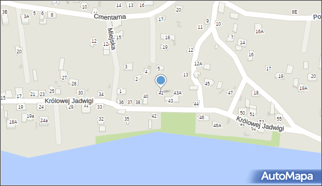 Czerwińsk nad Wisłą, Królowej Jadwigi, 41, mapa Czerwińsk nad Wisłą