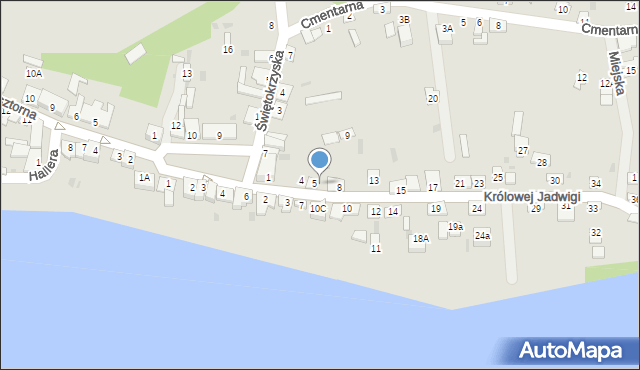 Czerwińsk nad Wisłą, Królowej Jadwigi, 6, mapa Czerwińsk nad Wisłą
