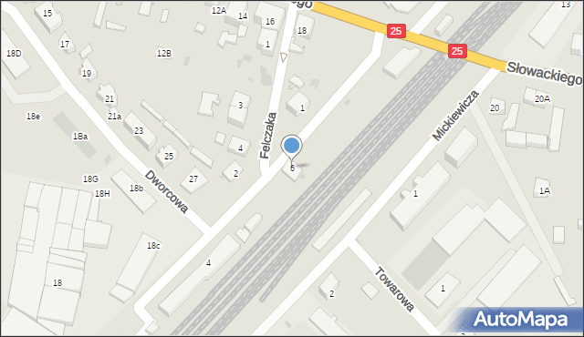 Człuchów, Kraszewskiego Józefa Ignacego, 6, mapa Człuchów