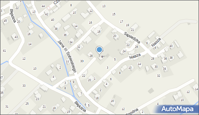 Czułówek, Króla Jana III Sobieskiego, 24, mapa Czułówek