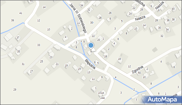 Czułówek, Króla Jana III Sobieskiego, 7, mapa Czułówek