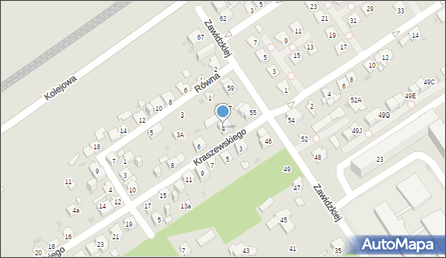 Dąbrowa Górnicza, Kraszewskiego Józefa Ignacego, 4, mapa Dąbrowa Górnicza