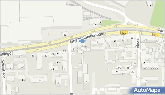 Dąbrowa Górnicza, Króla Jana III Sobieskiego, 21, mapa Dąbrowa Górnicza