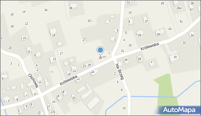 Dąbrowa Szlachecka, Królewska, 29, mapa Dąbrowa Szlachecka