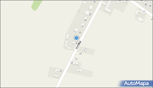 Dąbrowa Zielona, Krótka, 6, mapa Dąbrowa Zielona