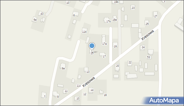 Dąbrowica, Kresowa, 15, mapa Dąbrowica