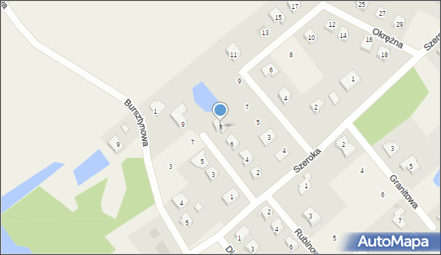 Dąbrówka, Krzemienna, 8, mapa Dąbrówka