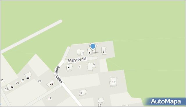 Dąbrówka Nowa, Królowej Marysieńki, 3a, mapa Dąbrówka Nowa