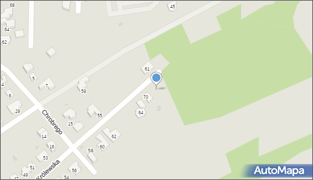 Dębica, Królewska, 72, mapa Dębicy