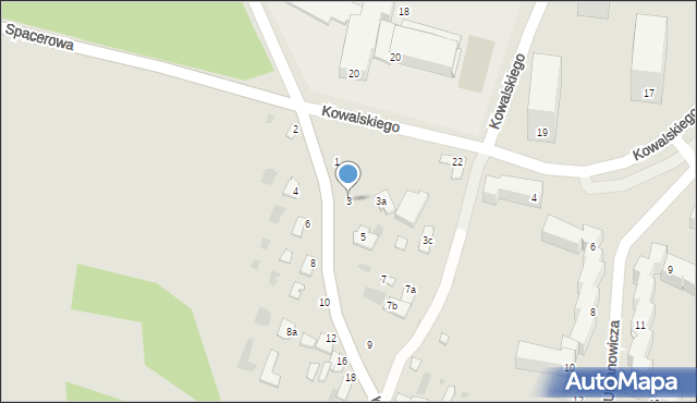 Dęblin, Krasickiego Ignacego, bp., 3, mapa Dęblin