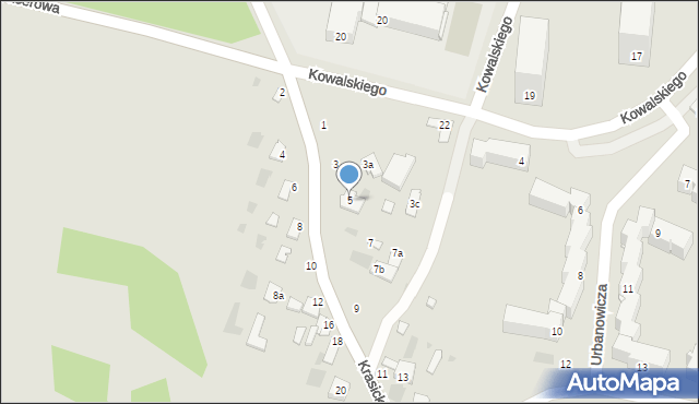 Dęblin, Krasickiego Ignacego, bp., 5, mapa Dęblin