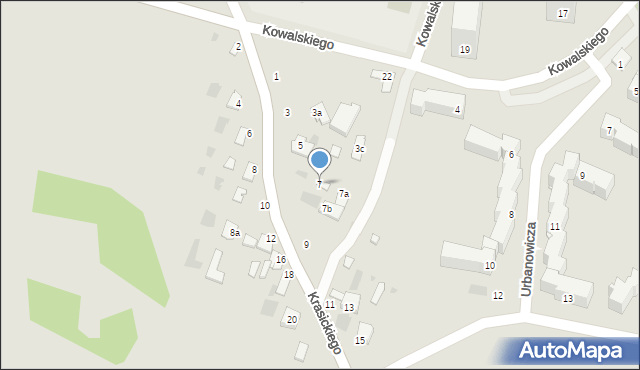 Dęblin, Krasickiego Ignacego, bp., 7, mapa Dęblin
