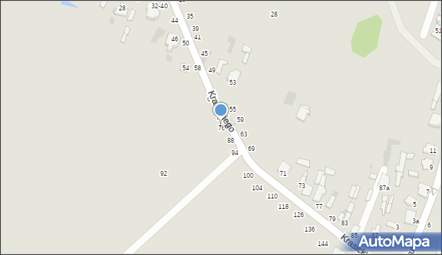 Dęblin, Krasickiego Ignacego, bp., 76, mapa Dęblin