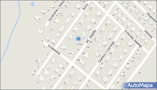 Dęblin, Króla Władysława Jagiełły, 7, mapa Dęblin