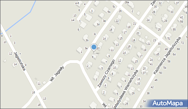 Dęblin, Króla Władysława Jagiełły, 8, mapa Dęblin