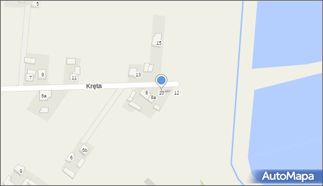 Dębnica, Kręta, 10, mapa Dębnica
